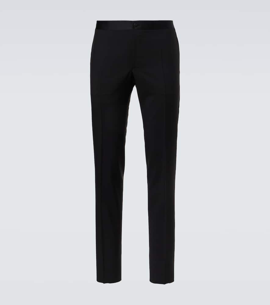 Wool and mohair suit pants