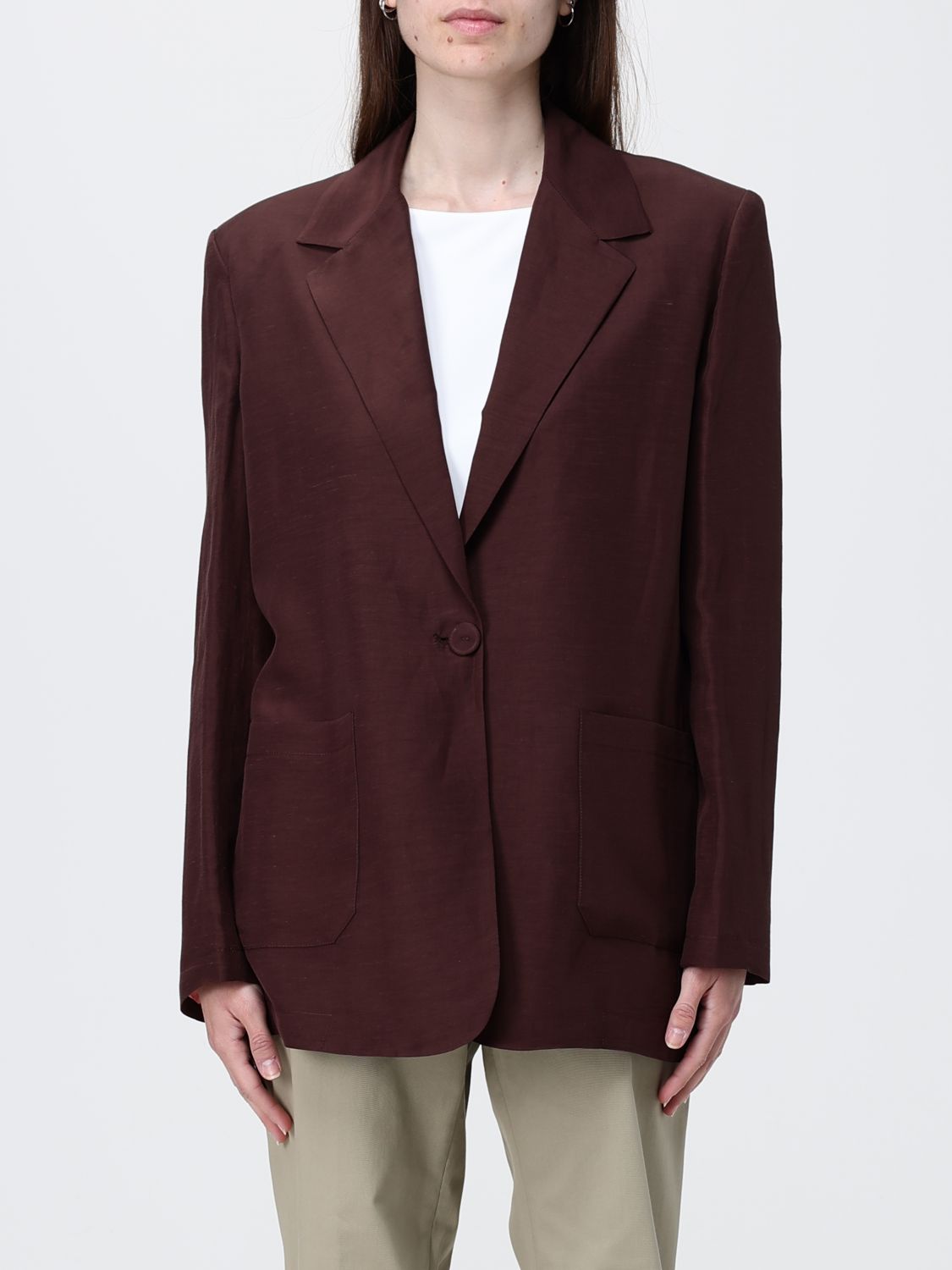 Jacket Woman color Ebony