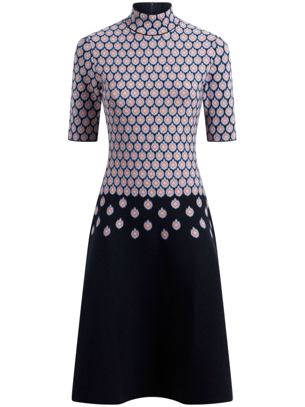 Jacquard dress - Blue