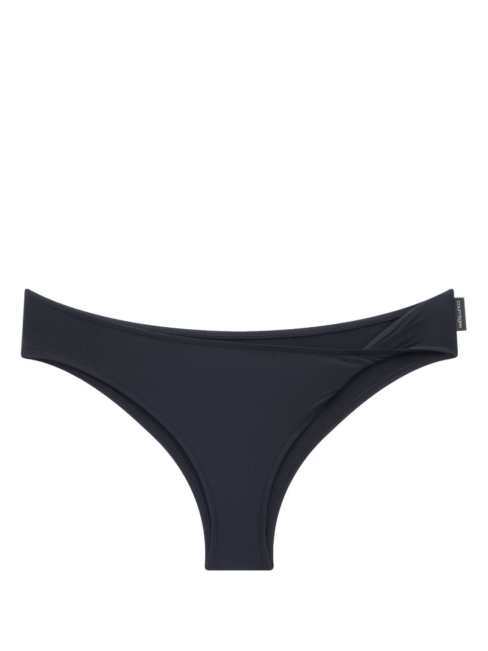 Twist-detailed bikini bottoms - Black