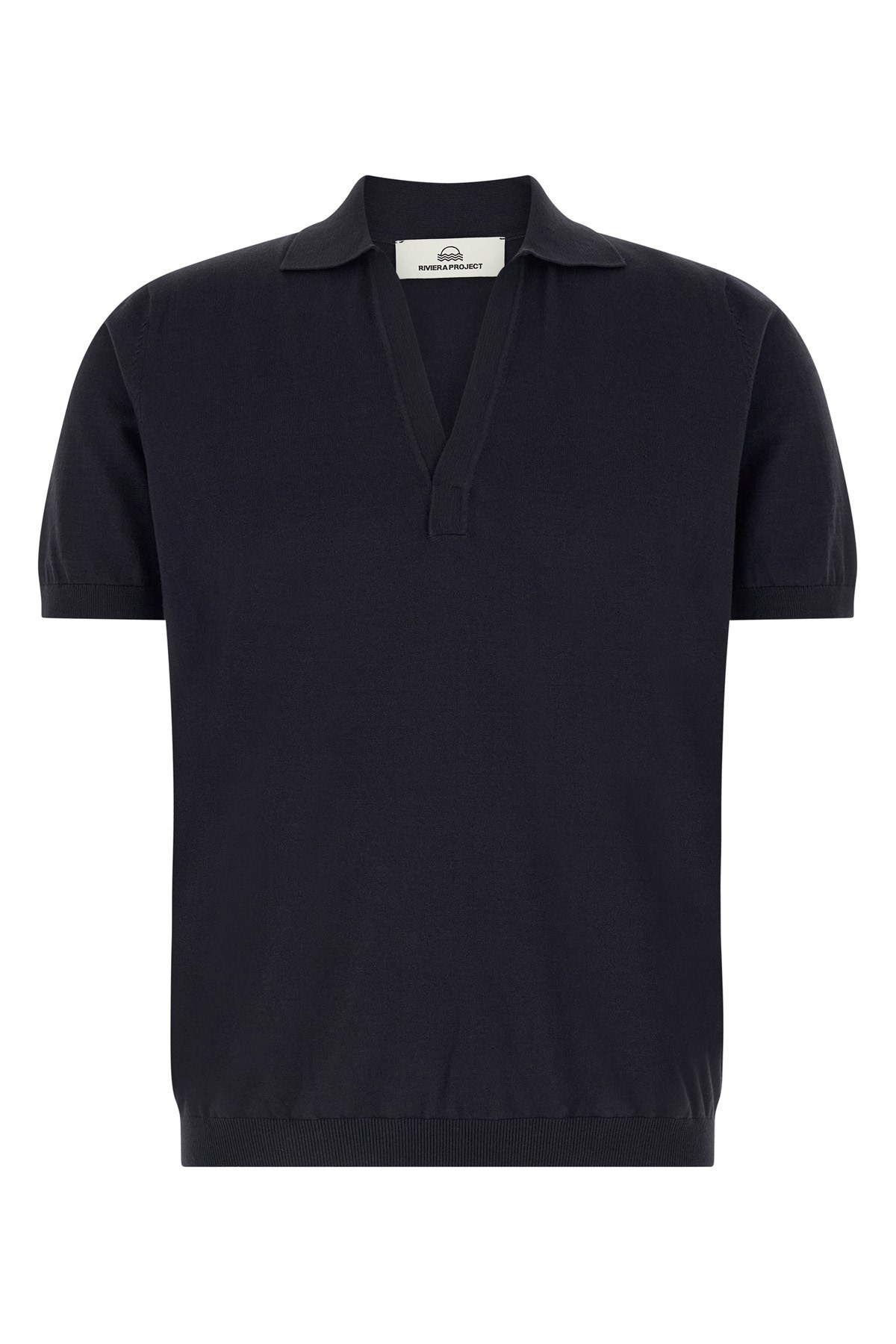 Open Collar Polo Shirt