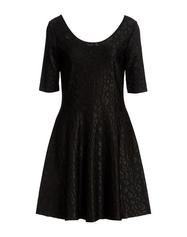 Woman Mini dress Black Size 2 Viscose, Polyamide, Polyester, Elastane