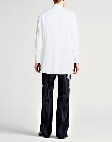 Man Shirt White Size 15 ¾ Linen