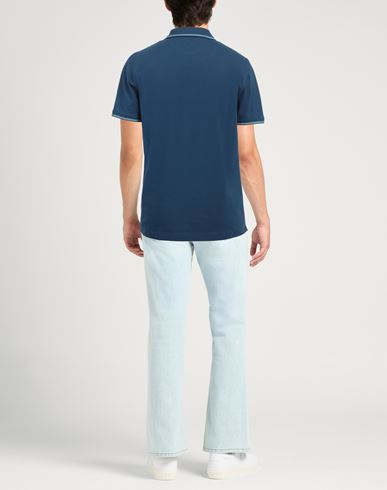 Harmont & Blaine Man Polo shirt Navy Size 3XL Cotton, Elastane