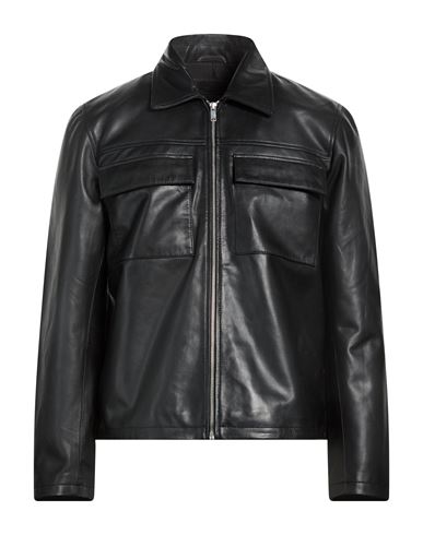 Man Jacket Black Size XL Sheepskin