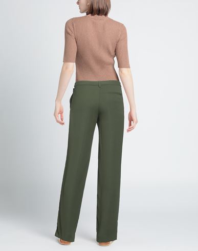 Woman Pants Military green Size 6 Viscose, Elastane
