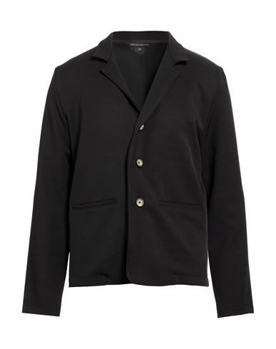 Man Blazer Black Size M Polyester, Elastane