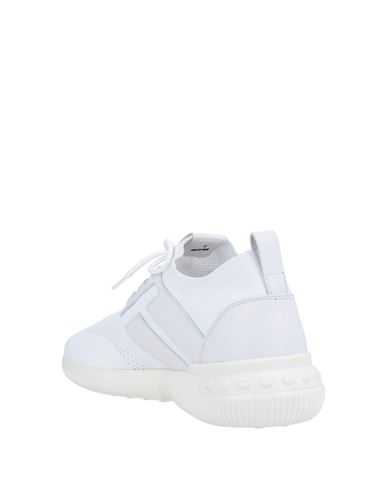Tod's No_code Man Sneakers White Size 6 Soft Leather, Textile fibers