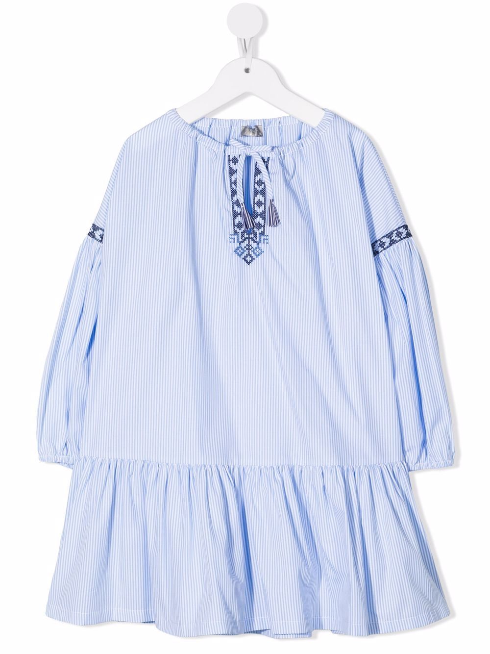 Striped kaftan dress - Blue