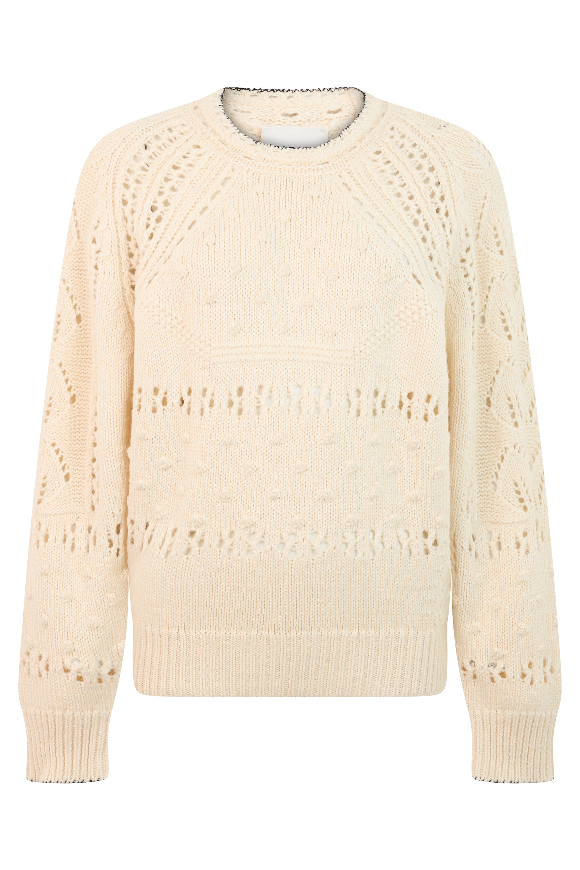 Long-Sleeve Round-Neck Pullover Sweater