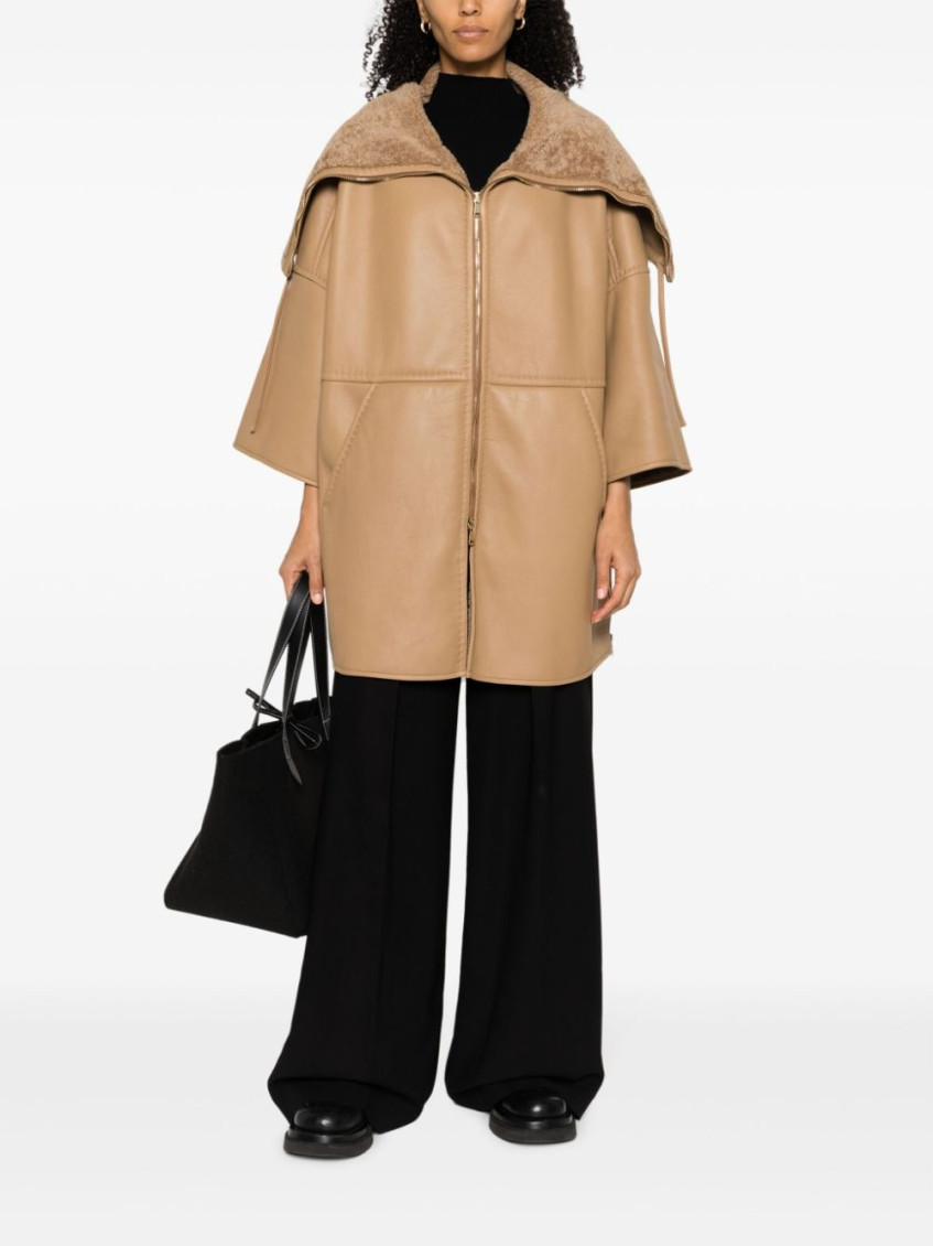 - Pappino Leather Coat