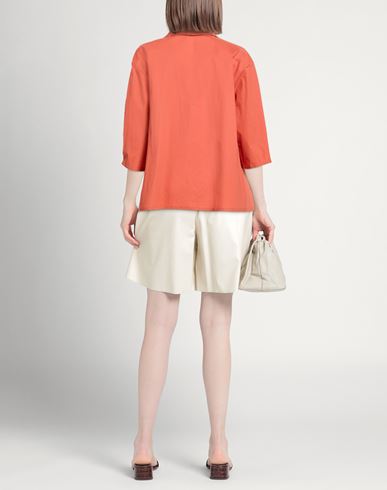 Woman Top Salmon pink Size M Cotton, Elastane