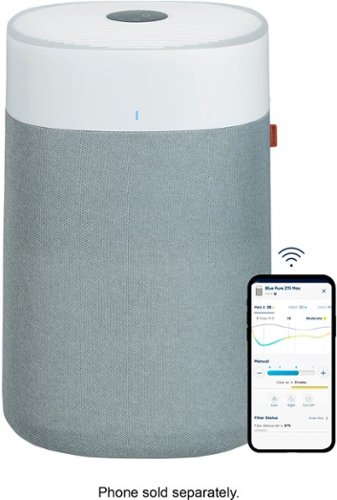 Blue Pure 211i Max 635 Sq. Ft HEPASilent Smart Extra-Large Room Air Purifier - White/Gray