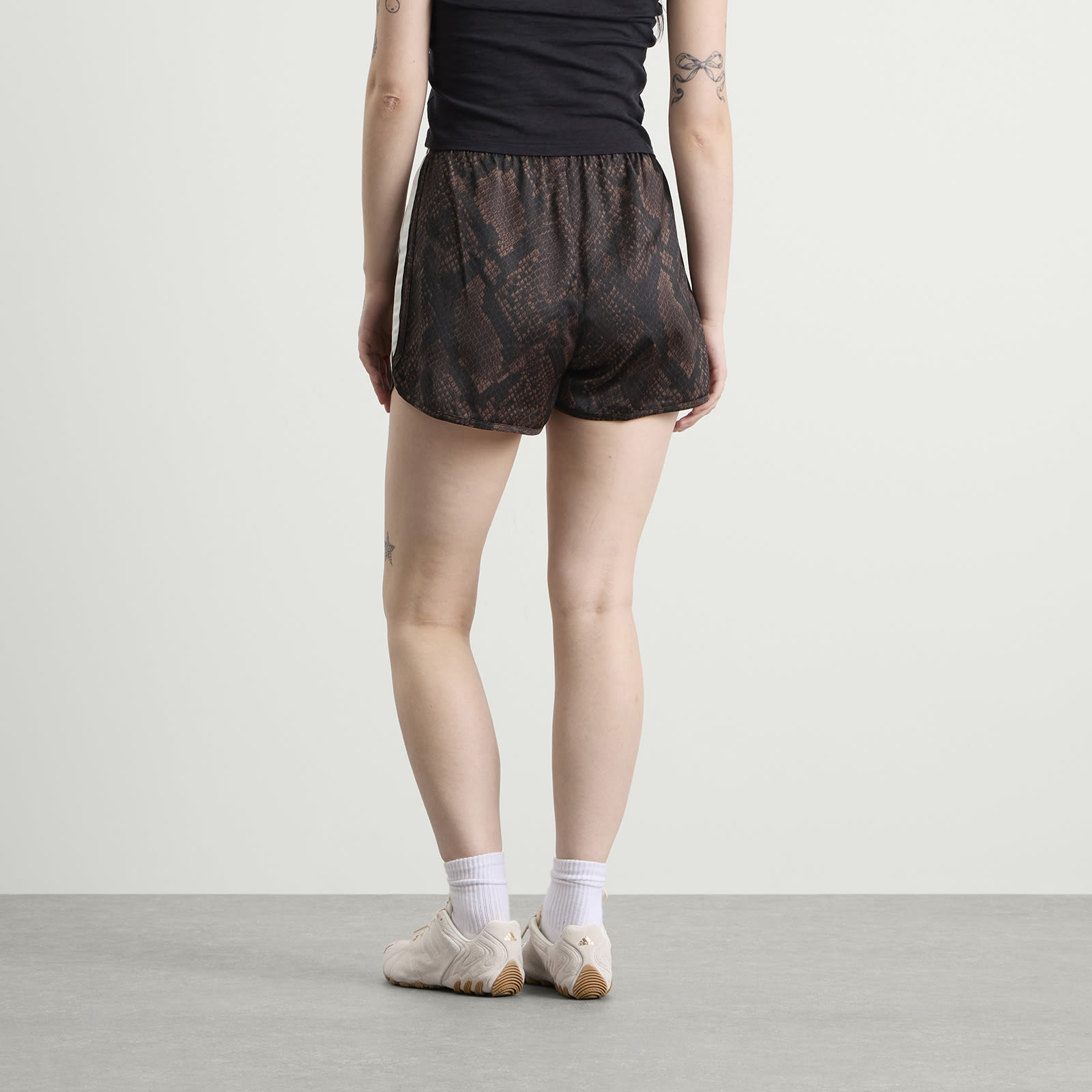 Women's Satin Shorts Earth Strata/Aurora Coffee