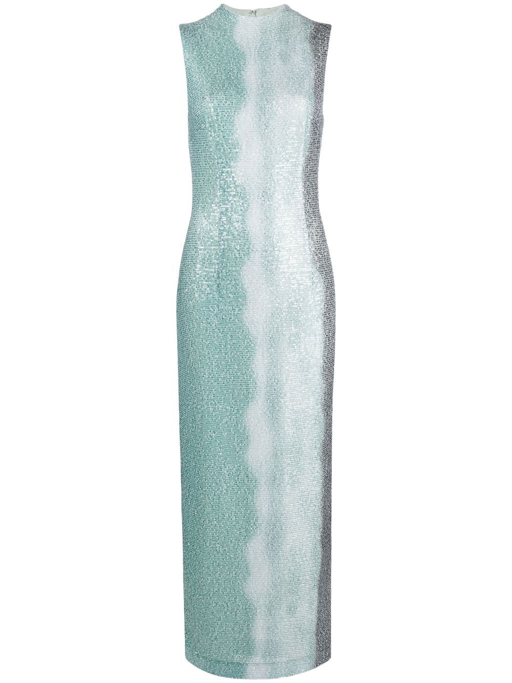 Mira sequinned maxi dress - Green