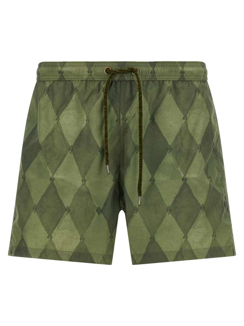 Ballantyne - swim shorts logo detail and back pocket