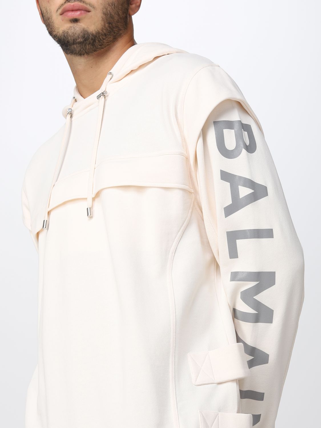 Sweatshirt Men color Beige