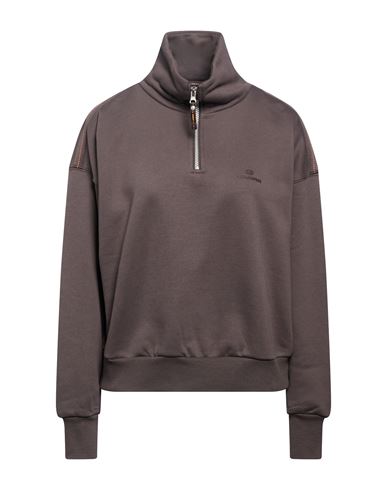 Woman Sweatshirt Taupe Size XS Cotton, Polyester