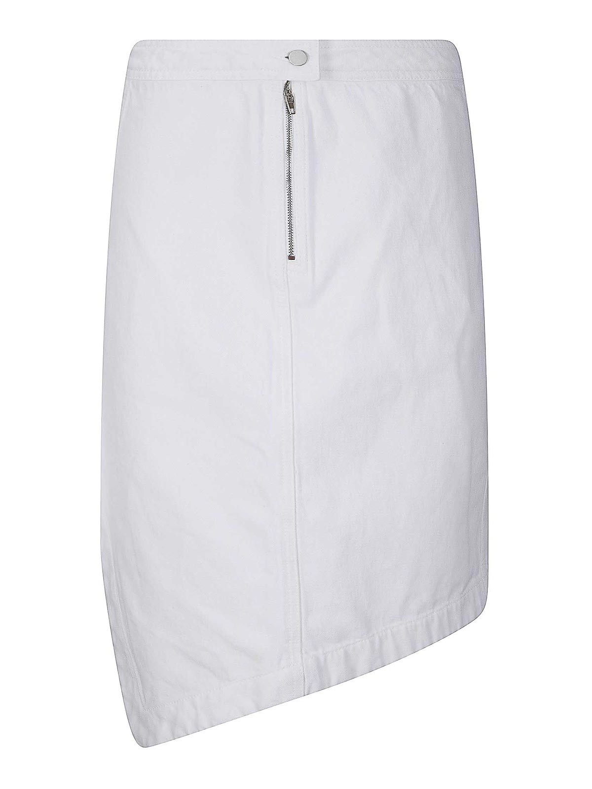 White Denim Skirt