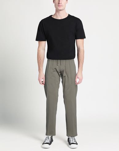 Man Pants Military green Size 38 Cotton, Polyamide, Elastane