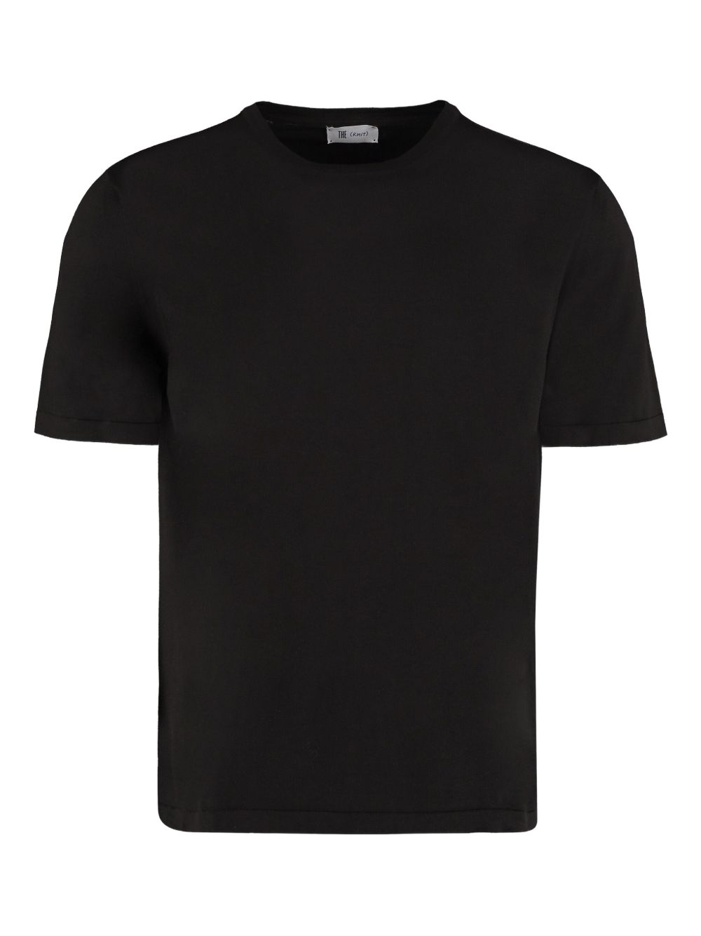 Cotton knit T-shirt - Black
