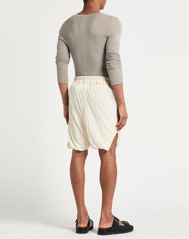 Man Shorts & Bermuda Shorts Cream Size 34 Cotton
