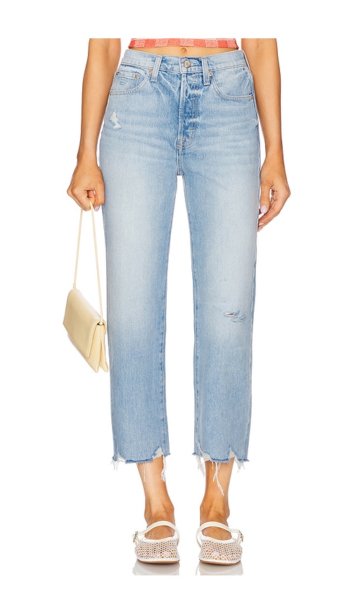 PISTOLA Cassie Crop Jeans in Blue.  33. Also in 24, 25, 26, 27, 28, 29, 30