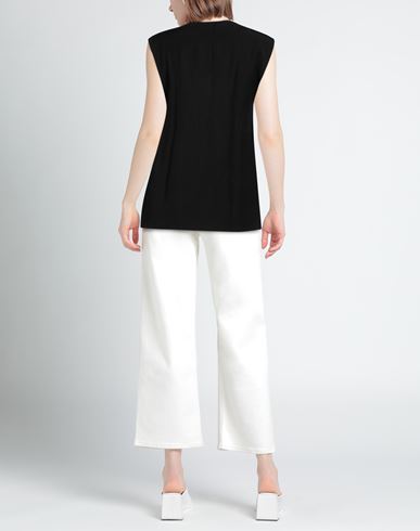 Woman Top Black Size 0 Viscose, Linen