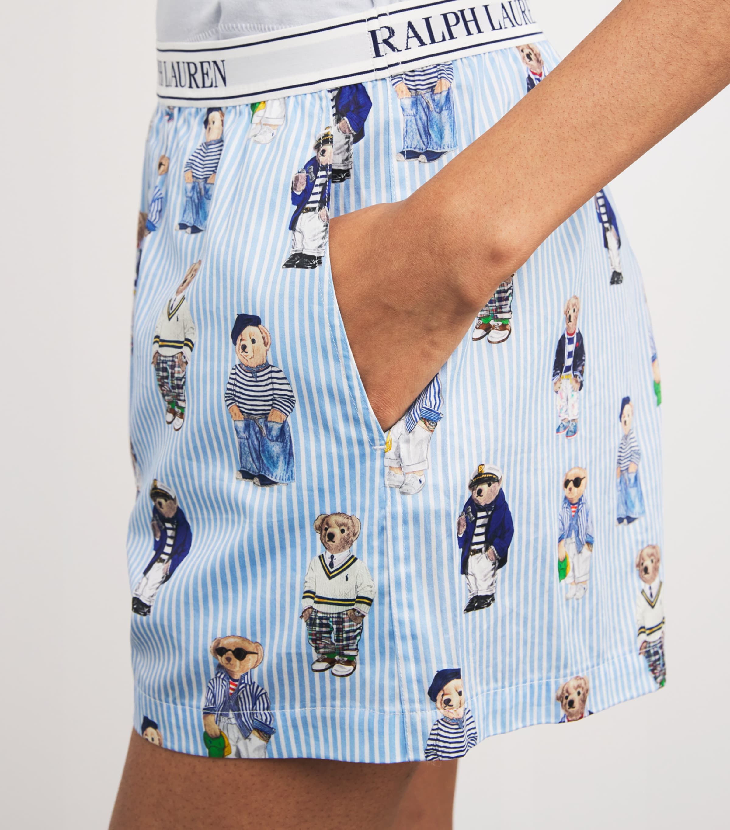 Stripe Polo Bear Pyjama Shorts