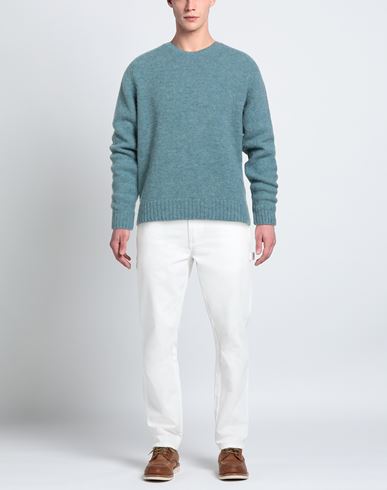 Man Sweater Turquoise Size 40 Alpaca wool, Merino Wool, Polyamide