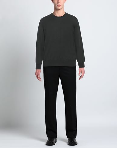Alpha Studio Man Sweater Dark green Size 36 Merino Wool