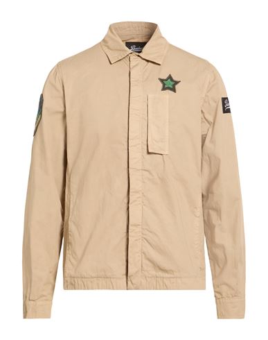 Man Shirt Beige Size XL Cotton