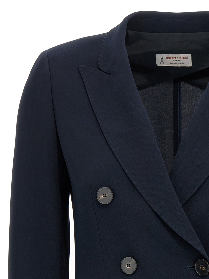 Double-breasted Cady Blazer