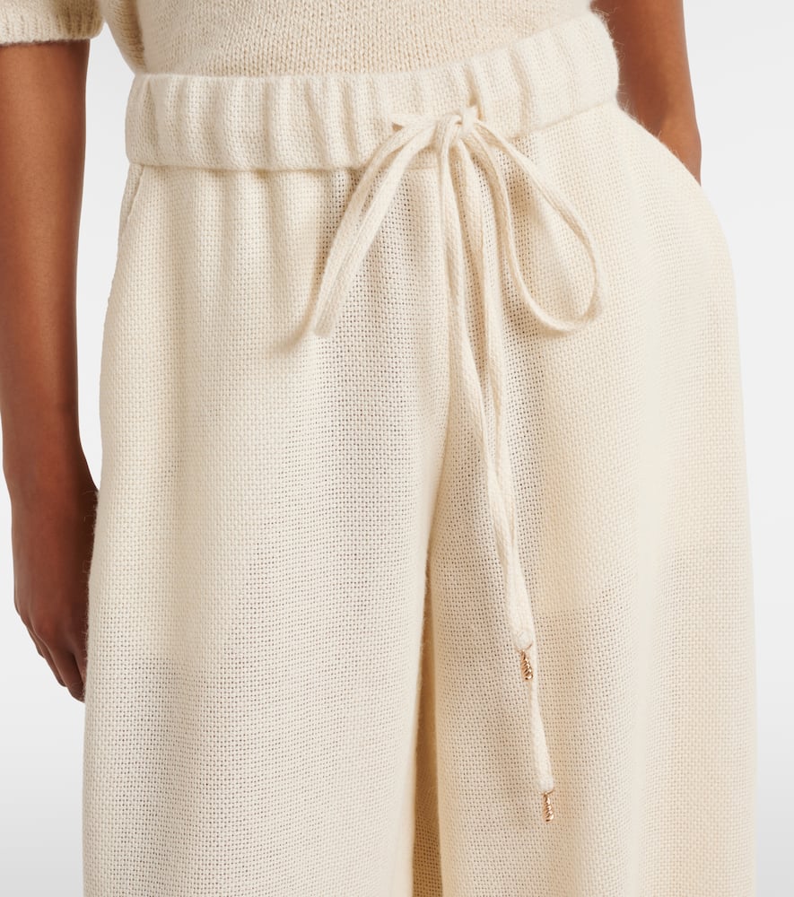 Gelos alpaca wide-leg pants