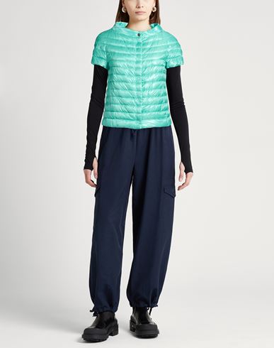 Woman Puffer Turquoise Size 8 Polyamide, Cotton, Acetate