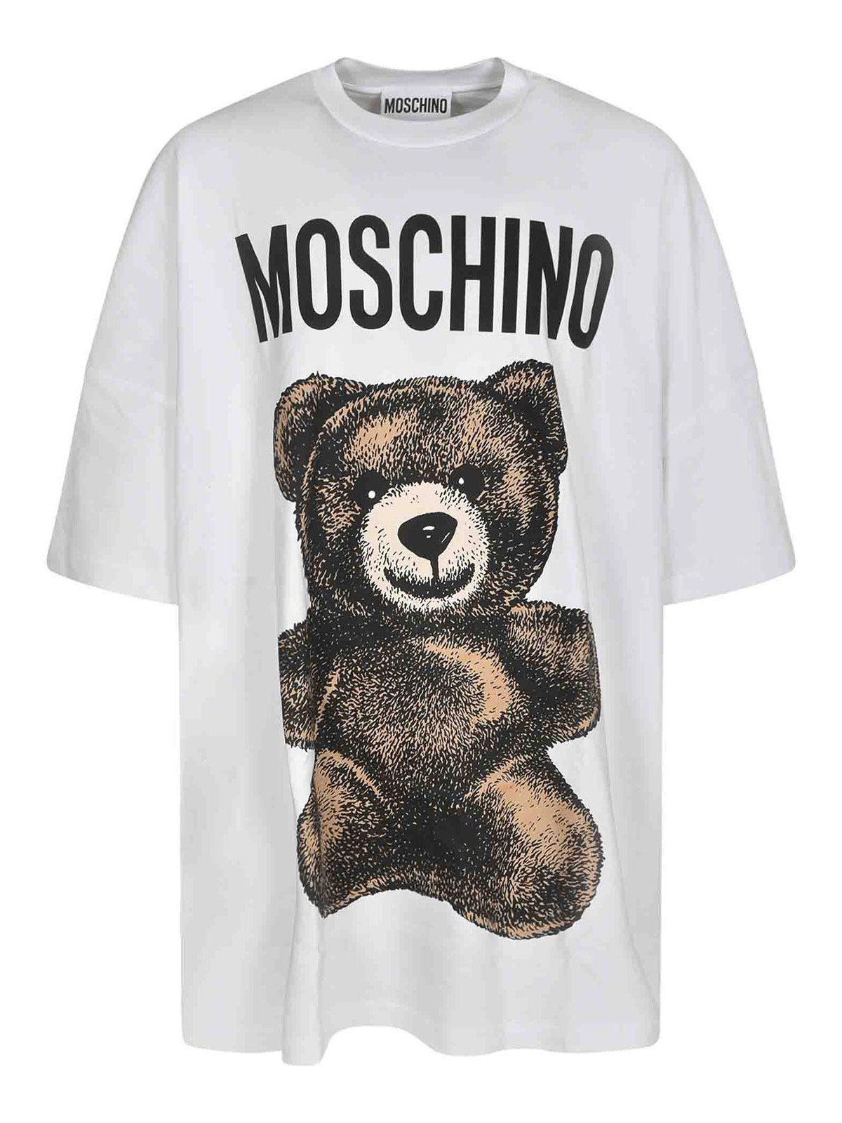 Oversized Bear Logo Print T-shirt
