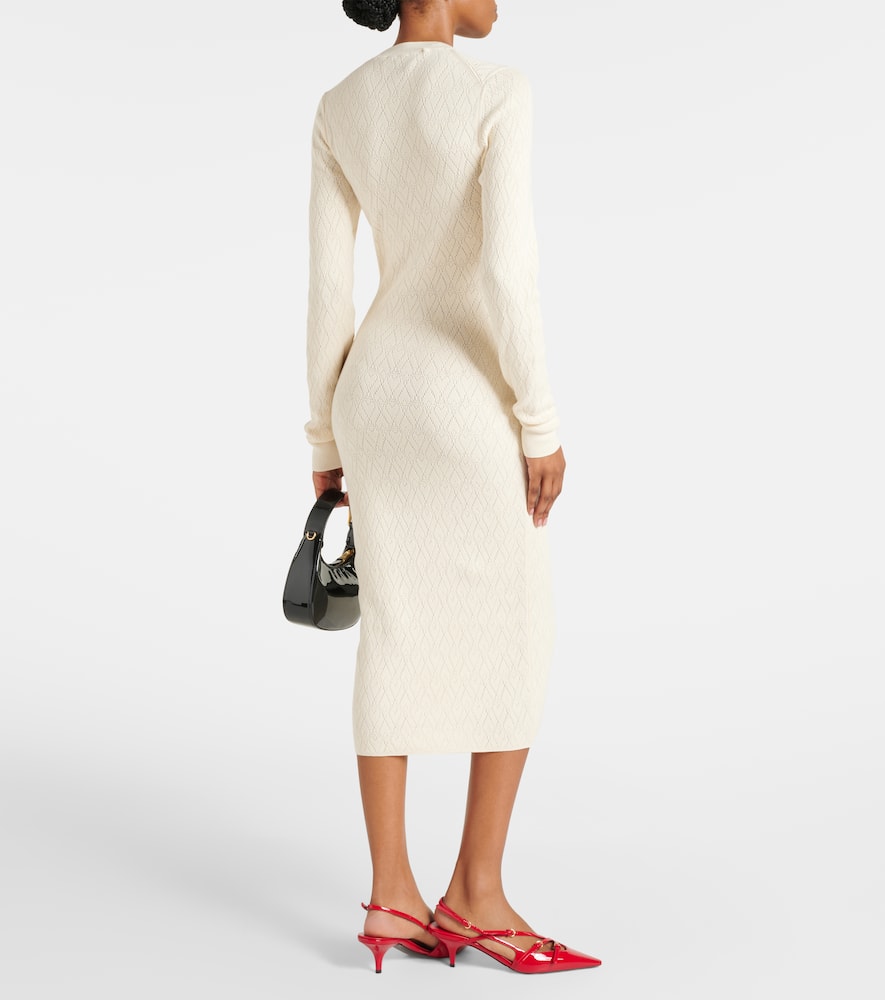 Ami De Coeur cotton and wool midi dress