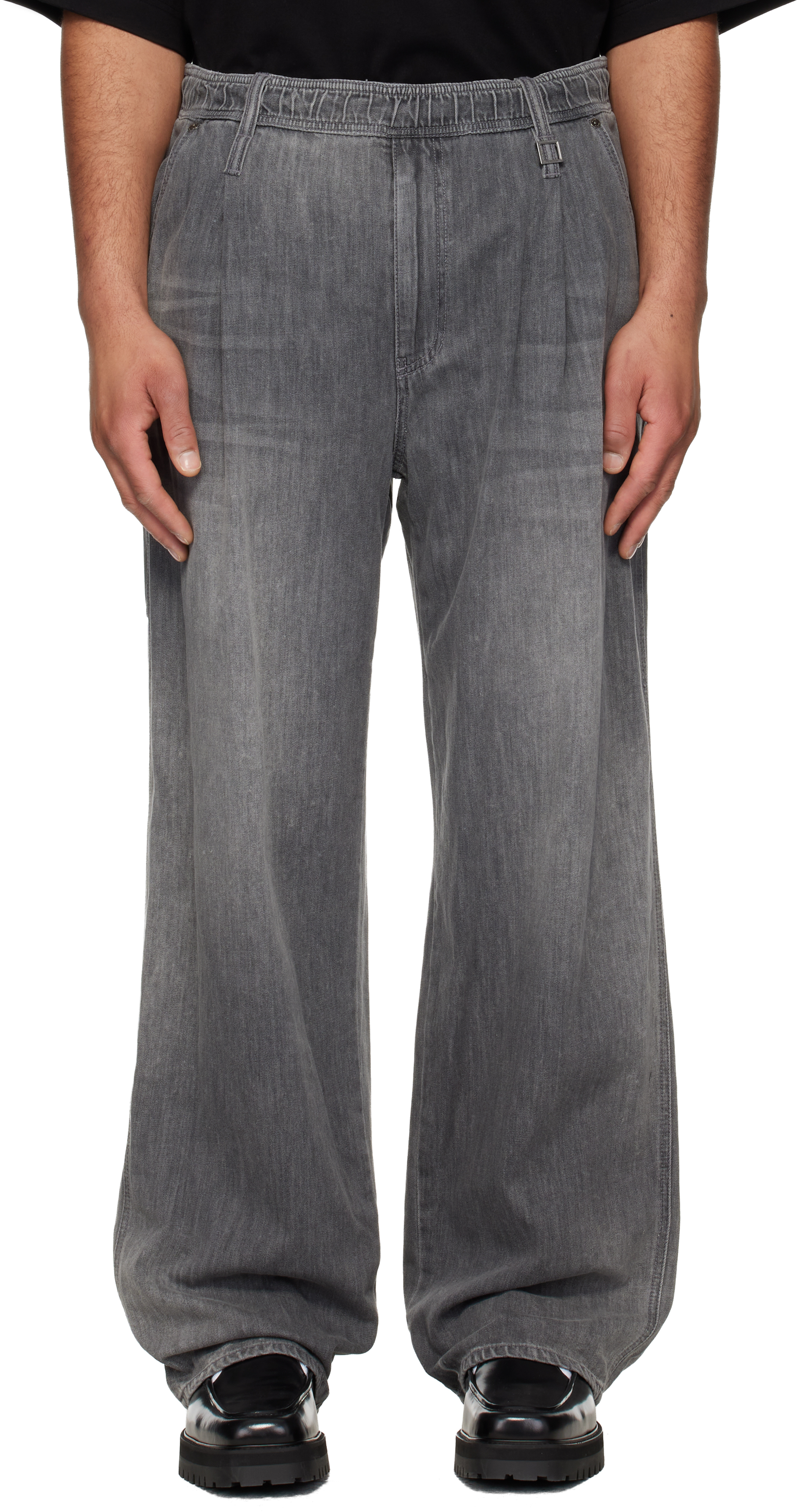 Black Lightweight Banding Jeans