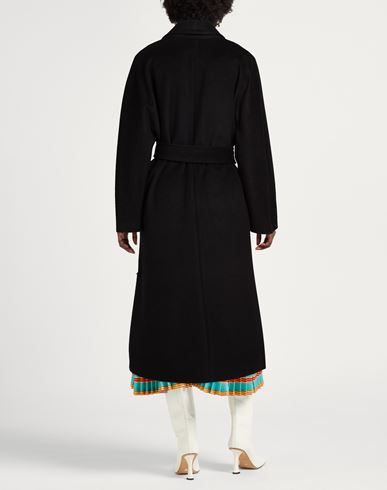 Woman Coat Black Size 6 Wool, Polyester, Acrylic