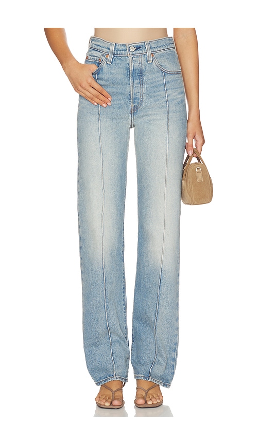 LEVI'S Ribcage Full Length Straight in Blue. - 24 also , 26, 27, 28, 29, 30