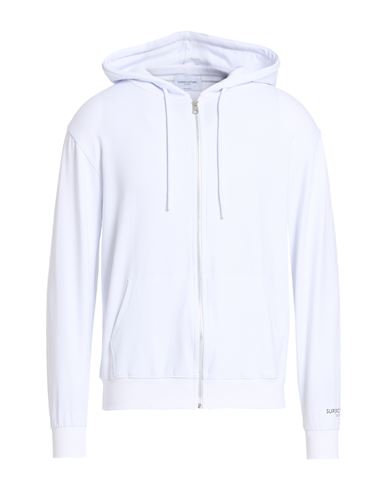 Man Sweatshirt White Size M Cotton, Elastane