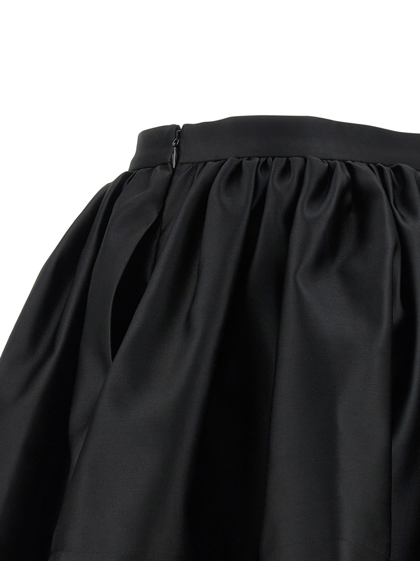 Black Satin Skirt