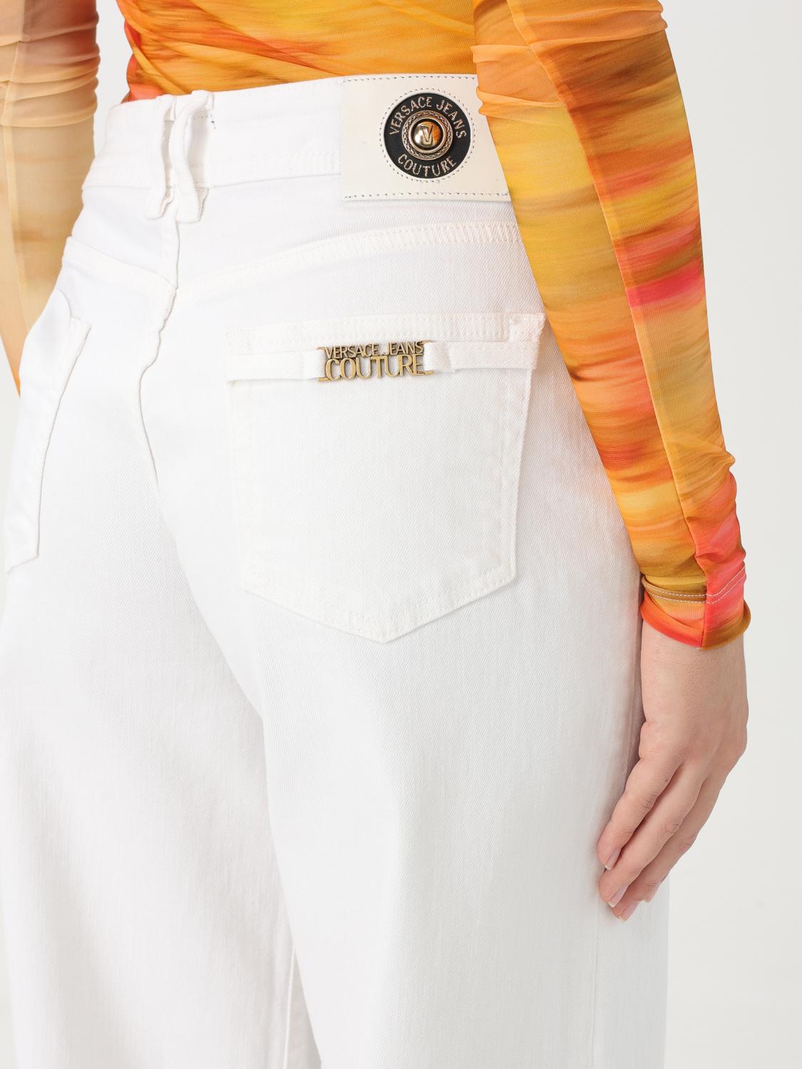 Logo-lettering jeans - White