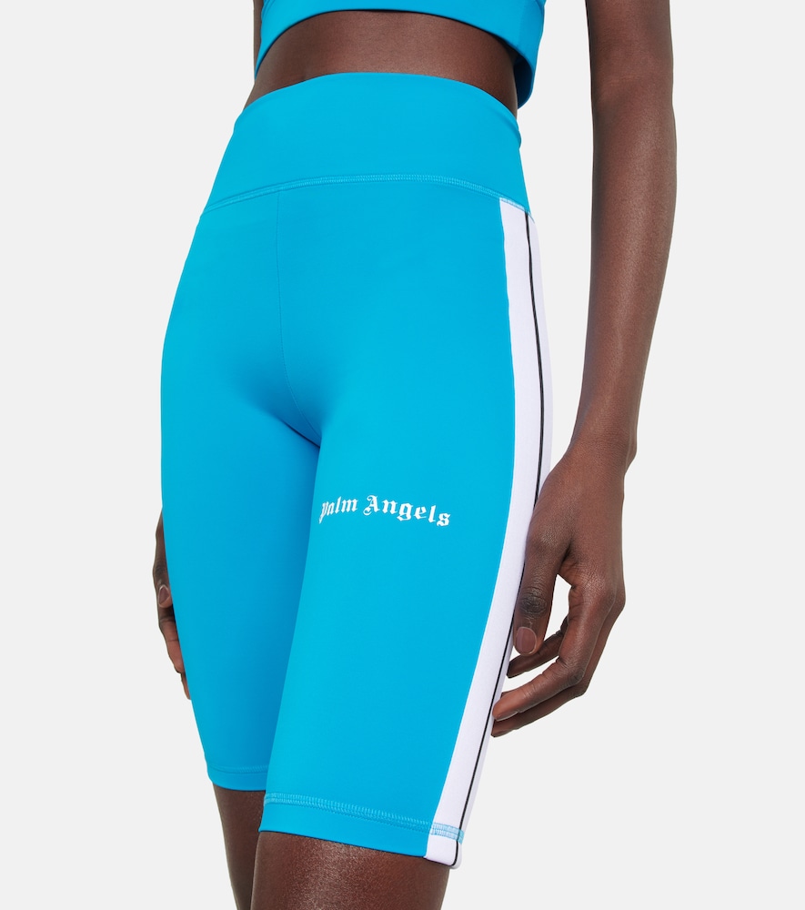 Palm Angels Mid-rise biker shorts