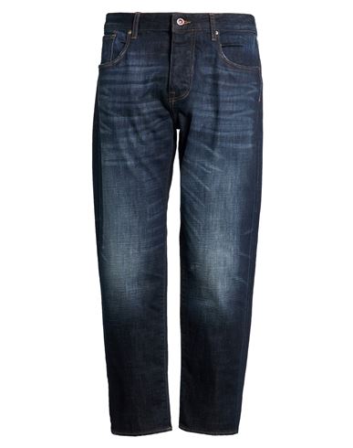 Man Jeans Blue Size 31 Cotton, Elastane