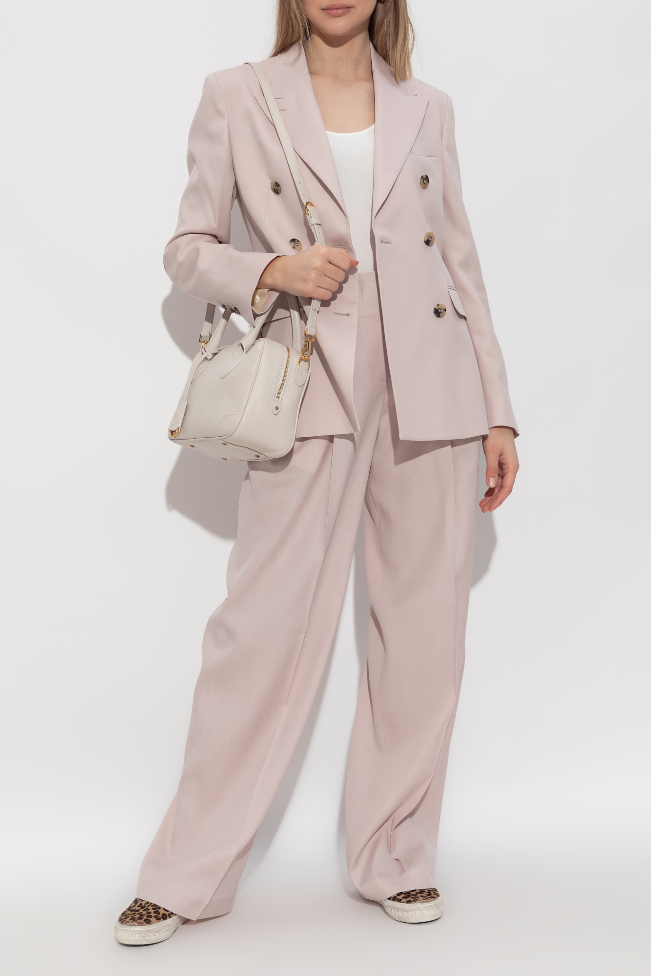 Golden Goose Wide-leg Trousers With Crease, Women's, Pink