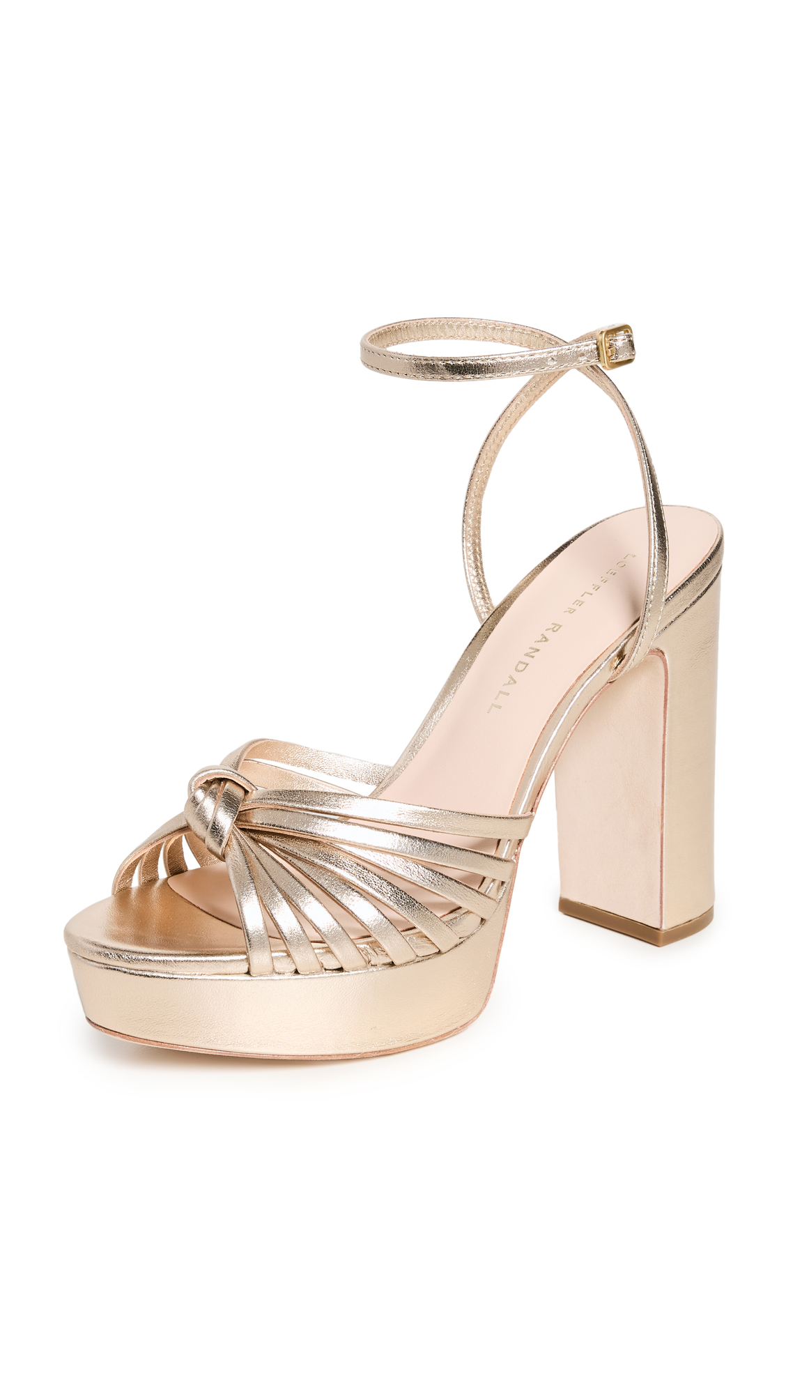 Rivka Leather Knot Platform Sandals