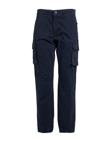 Man Pants Navy Size XS Cotton, Elastane