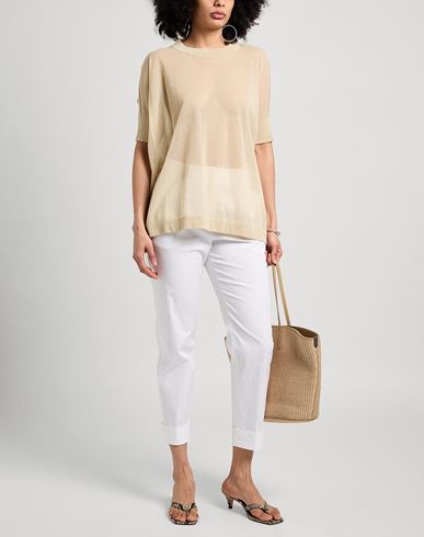 Liviana Conti Woman Sweater Beige Size 8 Cotton, Polyamide