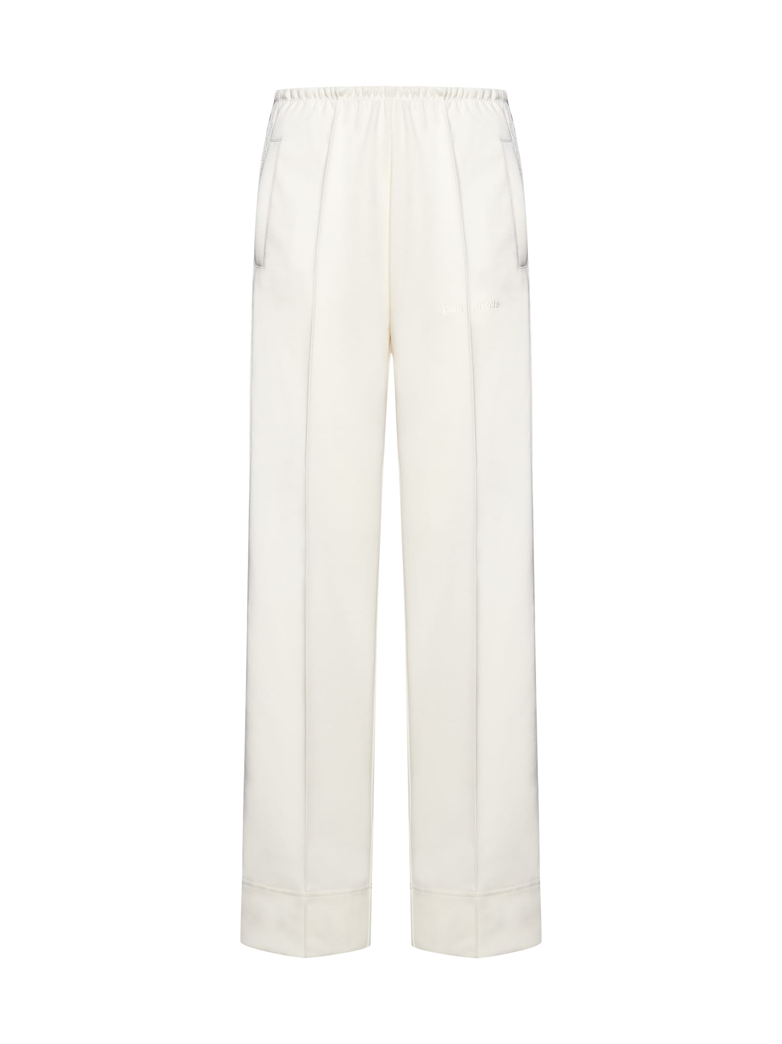 Loose-fit cotton track pants - White